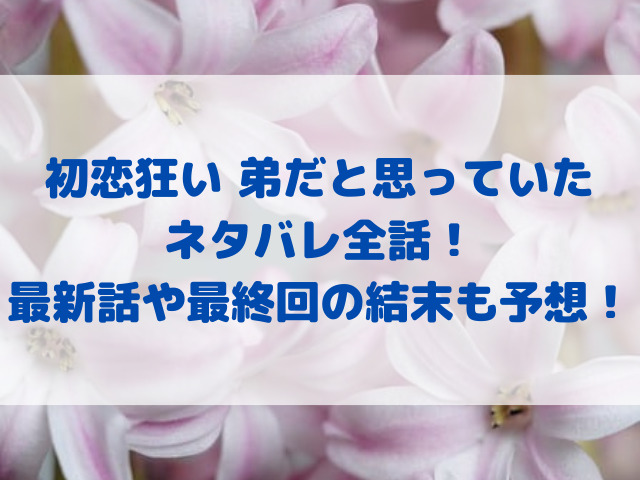 初恋狂い 弟だと思っていた　ネタバレ　全話　最新話　最終回　結末　予想